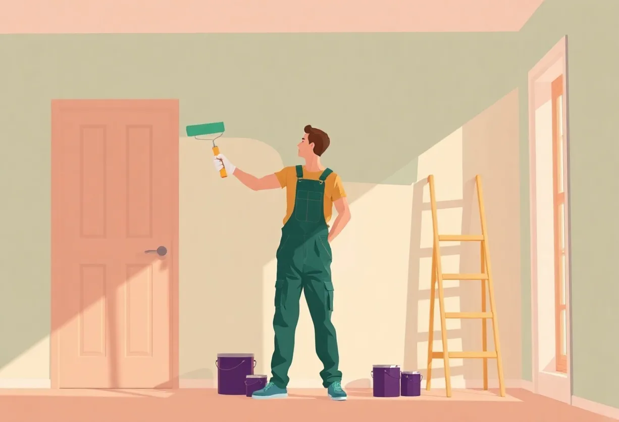 Peintre Carvin 62220 en intervention sur un chantier